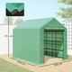 image 7 of Outsunny Walk-in Garden Greenhouse Shelves Polytunnel Steeple Grow House
