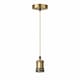 image 3 of CGC Lacey Antique Brass 1.5m Adjustable E27 Ceiling Pendant with Off-White Twisted Cord and Matching Ceiling Rose