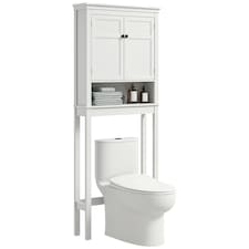 HOMCOM Over Toilet Storage Unit 3-Tier Freestanding Washing Machine Cabinet 