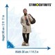 image 3 of Liam Gallagher Cream Jacket Star Mini Cardboard Cutout 90cm
