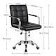 image 3 of Yaheetech PU Leather Height Adjustable Office Chair Mid-Back