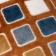 image 5 of Furn Metro Diamond Velvet Cushion | Orange | Ginger
