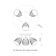 image 7 of COSYLYTE Athella Bathroom 3 Light Modern Ribbed Glass Spotlight - Chrome Base | Chrome | 1