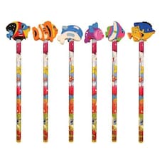 Assorted Sealife Pencil with Eraser Top