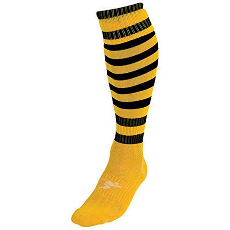 image 1 of Precision Training Hooped Pro Football Socks Navy/Red Boys