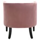 image 4 of Interiors by Premier Pink Velvet Studded Chair, Easy to Clean Leather Armchair, Body Supportive Accent Chair