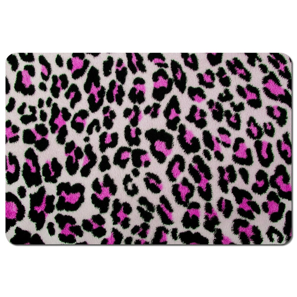 image 1 of Pink Fluffy Leopard (Placemat)