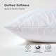 image 4 of Homescapes Standard Size Quilted Pillow Protector - Pack of 10 | White | Standard