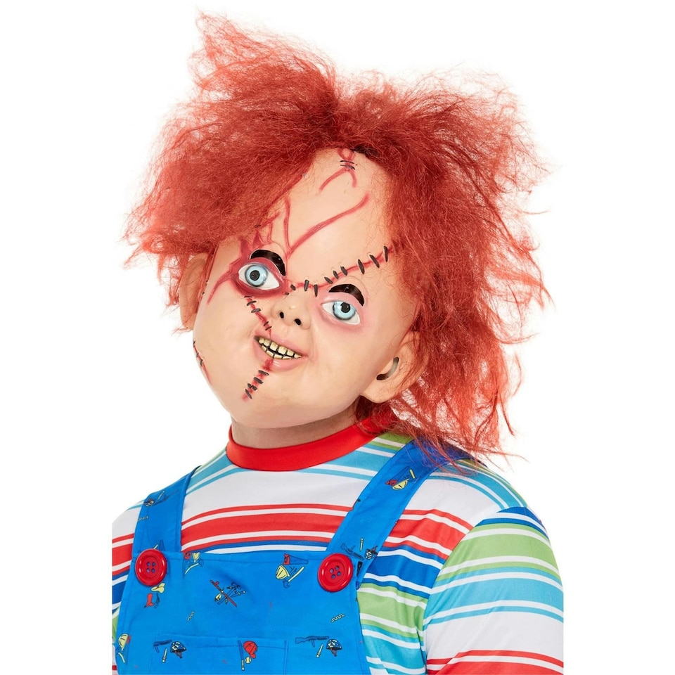 image 1 of Chucky Unisex Adult Latex Mask - Brown - One Size | Multi | One Size