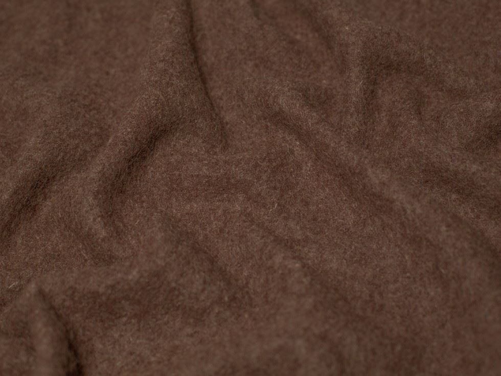 Minerva Core Range Brown 100% Pure Boiled Wool Coating Fabric for Dressmaking, 140cm / 55" Wide - per metre