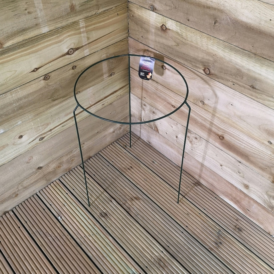 image 1 of Pack of 3 Tom Chambers Urban Metal Herbaceous Garden Plant Support Ring Large 40cm x 60cm
