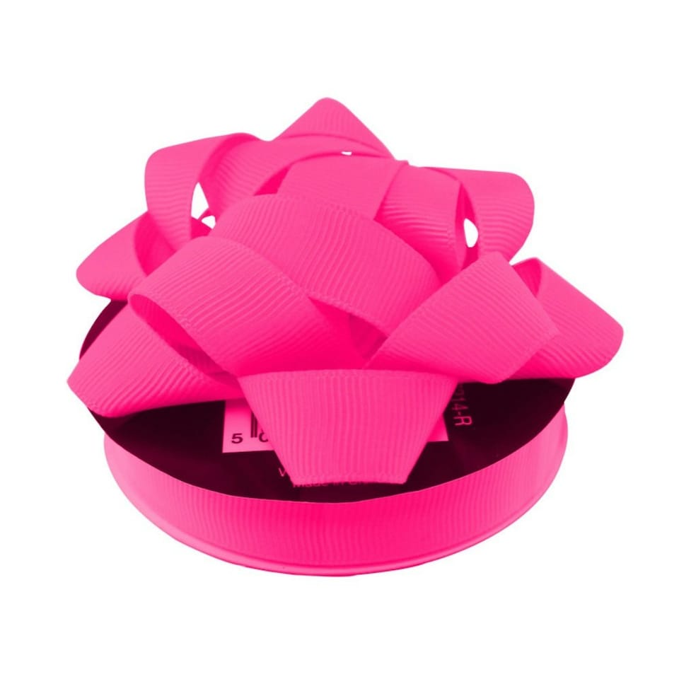 Eurowrap Embossed Ribbon - Pink - One Size