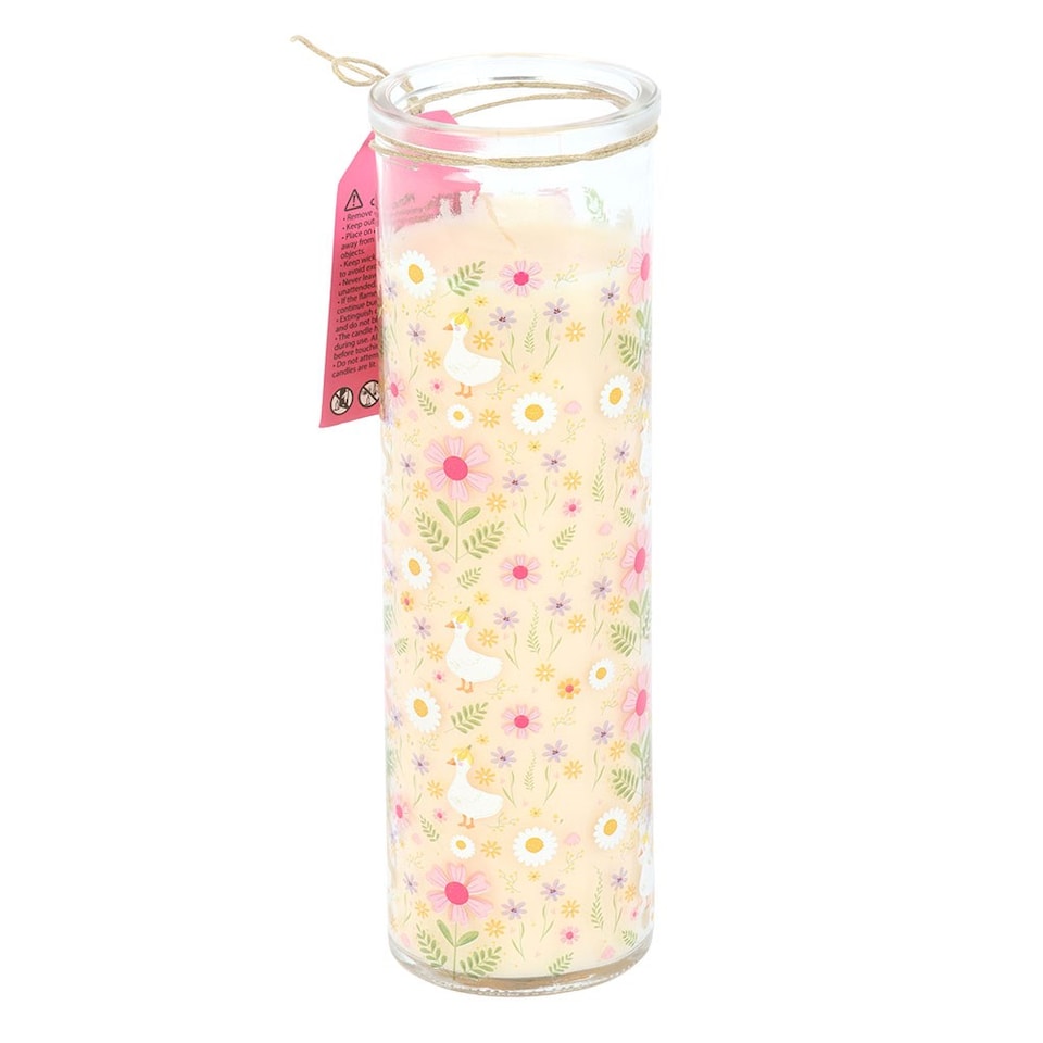 image 1 of Something Different Vanilla Daisy And Duck Tube Candle | White | White/Pink | One Size | 1