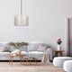 image 5 of Moroccan Designed Large Cream Metal Pendant Light Shade with Floral Decoration | Cream | Cream | 1