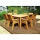 image 1 of Traditional Eight Seater Table Set with 8 Chairs