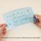 image 4 of Pack of 2 Transparent Plastic Uppercase Lowercase Stencil Ruler Set