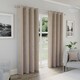 image 2 of Enhanced Living Austin 100% Blackout, Thermal Natural Curtains with Eyelet Header (PAIR) - 66x90 inch (168x229cm)