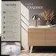 image 2 of Table Lamp Kade - retro design, 3 brightness levels, battery-powered | Silver | nickel matt | 25 x 25 x 34 cm | 1