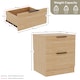 image 3 of Vida Designs Trega 2 Drawer Bedside Chest Bedroom Storage Unit, (H) 41cm x (W) 39cm x (D) 28cm, Pine, Set of 2
