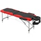 image 1 of HOMCOM Portable Massage Table Beauty Therapy Couch, Aluminum, Red