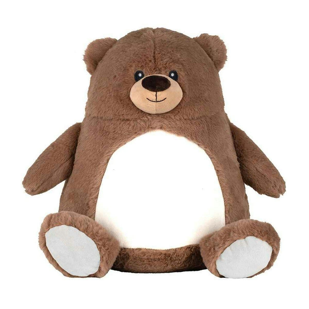 Mumbles Zippie Bear Soft Plush Toy - Brown - One Size