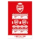image 1 of Arsenal FC Christmas 2 Sheets & 2 Tags Gift Wrap