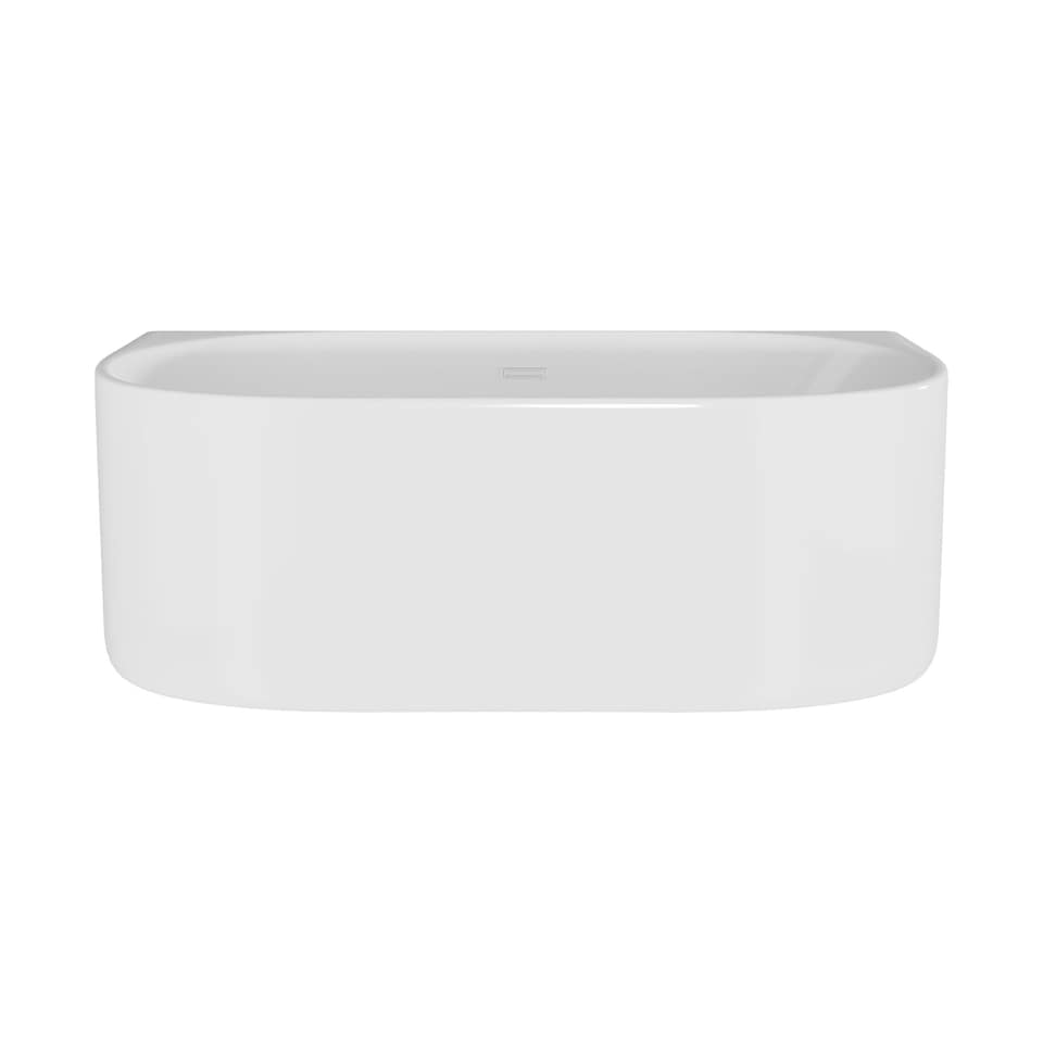 image 1 of Balterley Contemporary Back To Wall Freestanding Bath from Balterley | White | White