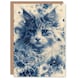 image 1 of Cat Lover Maine Coon Floral Chinese Pattern Her Birthday Card