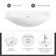 image 5 of Yaheetech Freestanding Bathroom Cabinet with Ceramic Sink White | White