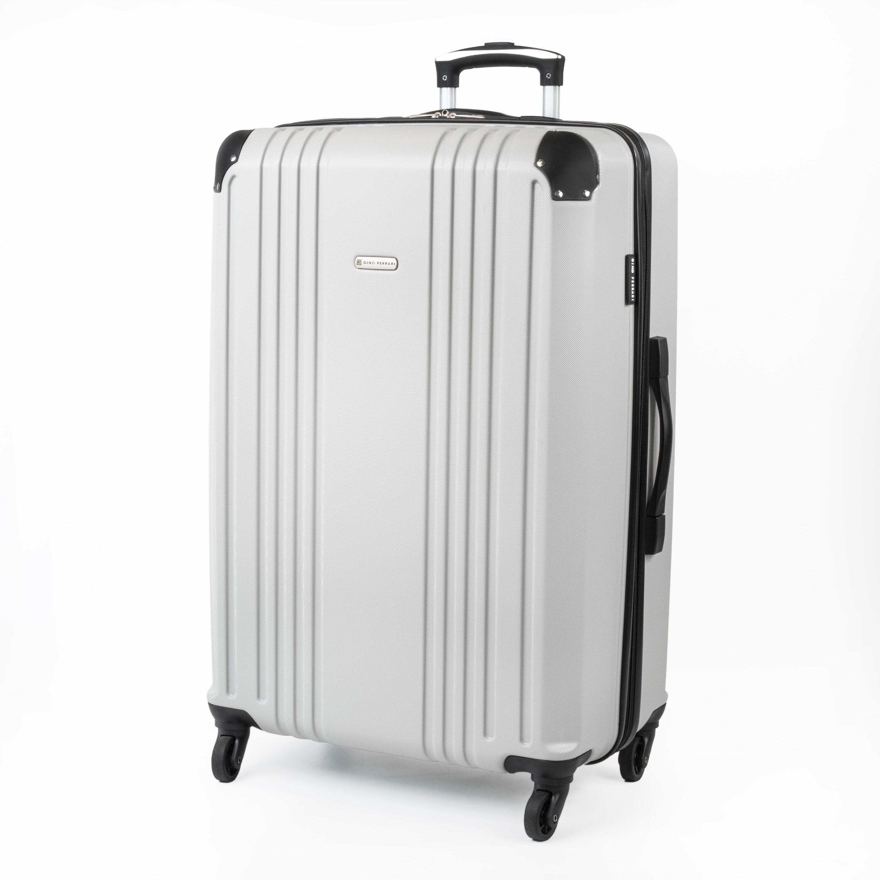 Gino Ferrari Volar Large Suitcase Business Travel Luggage - Silver
