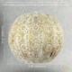 image 7 of Spherical Vintage Moroccan Pendant Lamp Shade in Brushed Cream Gold | Cream