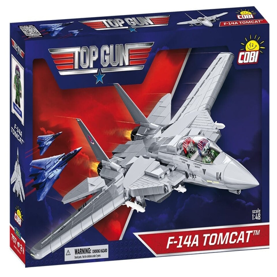 image 1 of F14 Tomcat Top Gun brick plane model - COBI 5811A - 757 bricks