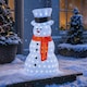 image 2 of Neo Large 70cm Acrylic Light Up Snowman Outdoor Festive Christmas Garden Porch Decoration Display Warm White Bright LEDs Illuminated Weatherproof