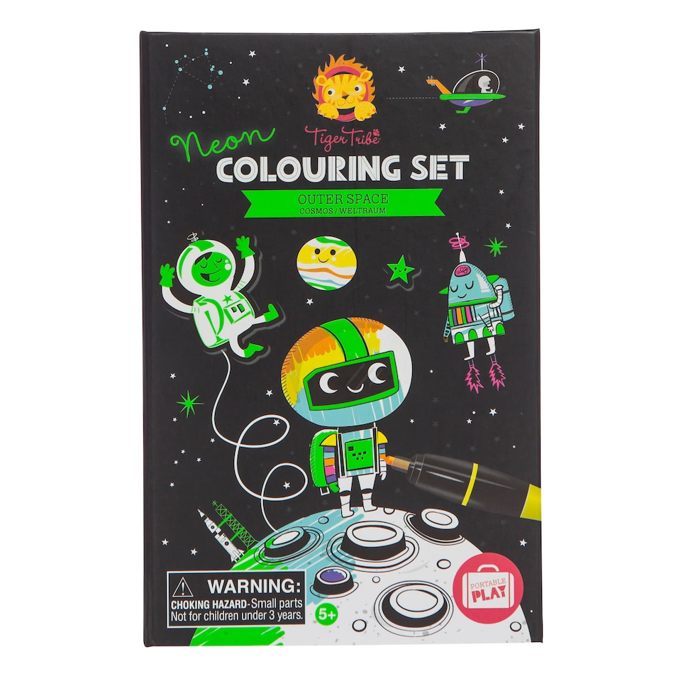 image 1 of Neon Colouring Set - Outer Space