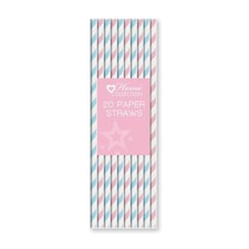 Pack of 20 Baby Shower Party Blossom Paper Straws