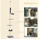 image 5 of PawHut 5 Tier Cat Climbing Tower, 240-270cm Height Adjustable, Dark Grey