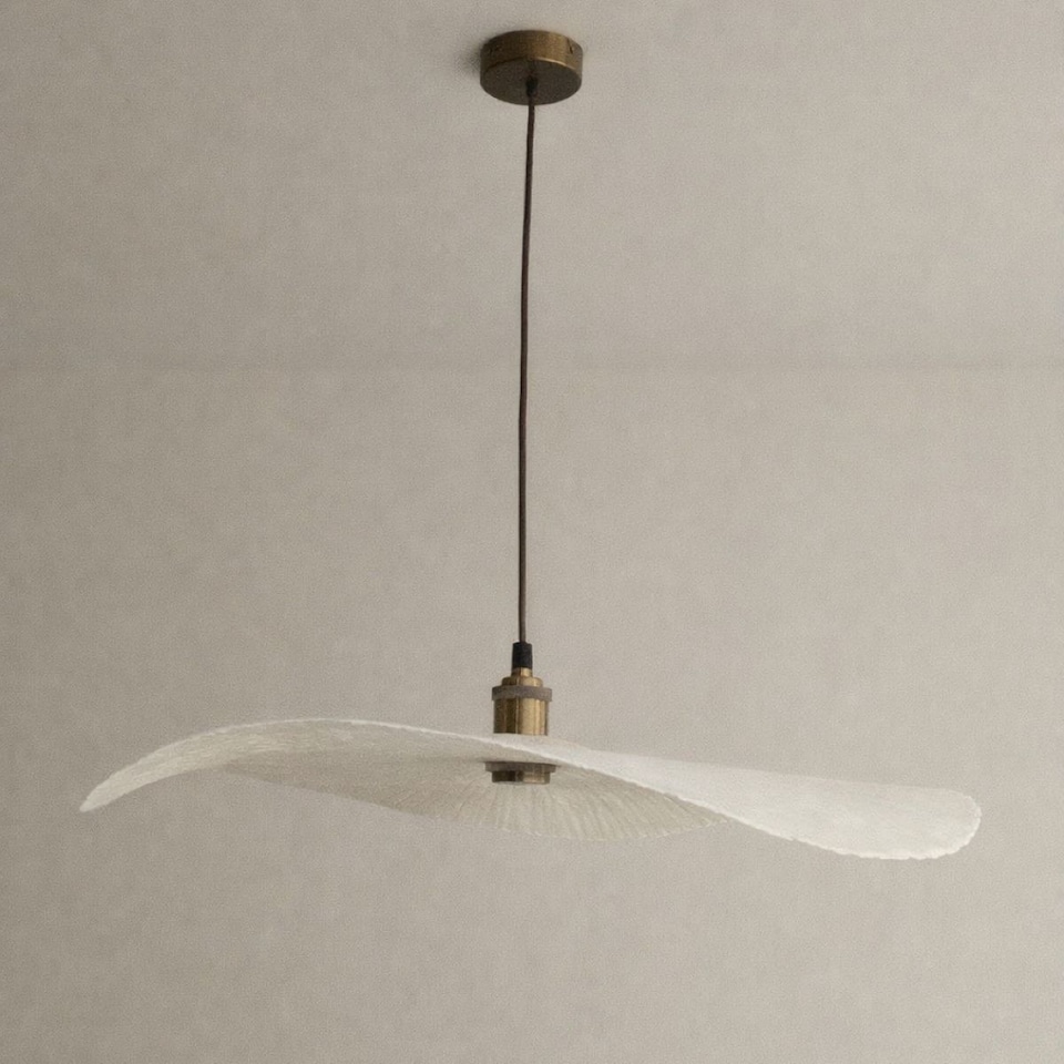 image 1 of CGC Wanda 60cm Extra Large Paper Wave Easy-Fit Lampshade