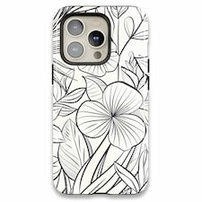 Floral Sketch Phone Case Black | iPhone 16 Plus
Slim | iPhone 16 Plus
Slim