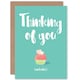 image 1 of Thinking Of You And Cake Cheeky Funny Birthday Card
