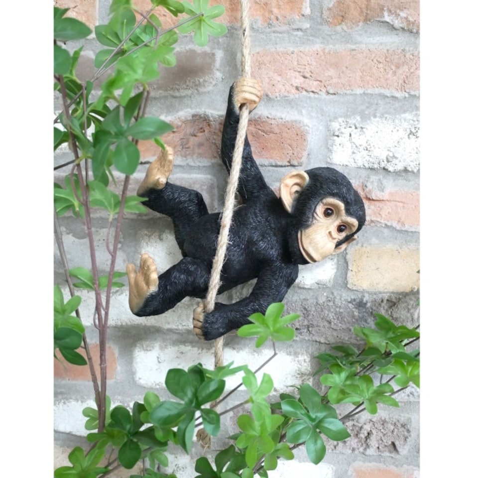 image 1 of Gifts Direct 2 U Hanging Swinging Monkey Ornament | Black