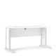 image 1 of Prima Desk 150cm in White with White Legs