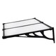 image 3 of Living and Home Door Window Awning Canopy Rain Cover - L190*W90*H28cm Black