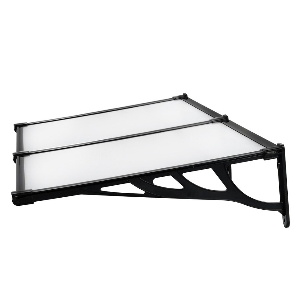 image 1 of Living and Home Door Window Awning Canopy Rain Cover - L190*W90*H28cm Black