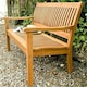 image 3 of 2 Seater - Deluxe Willington Garden Bench (4ft x 2ft)
