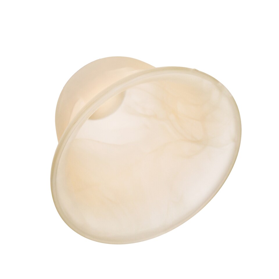 image 1 of Pair of White Alabaster Glass Shades with Traditional Shape for E14 and E27 | White