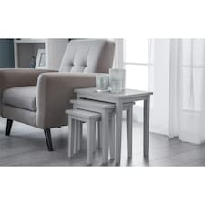 Premium Lunar Grey Nest of Tables Grey