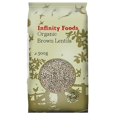 Organic Brown Lentils 500g (Infinity Foods)
