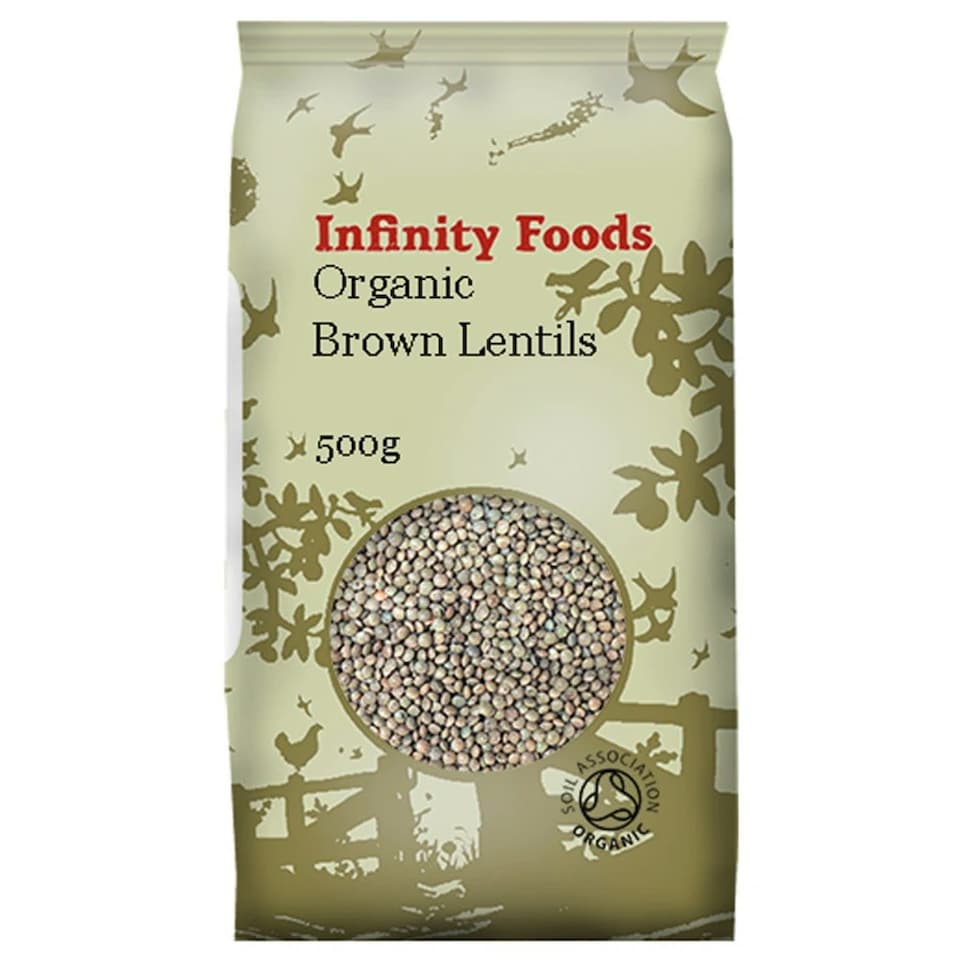 Organic Brown Lentils 500g (Infinity Foods)