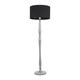 image 4 of ValueLights Victoria Grey Wood Floor Lamp Black Shade | Grey | Black