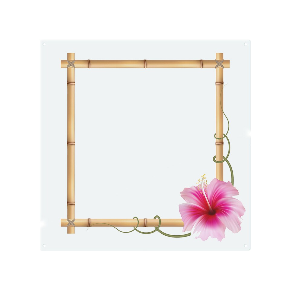 image 1 of Bamboo Border Splash Back | White